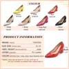 Taoffen New Women مدببة إصبع القدم مضخات صلبة ألوان عالية الكعب أحذية موجزة مكتب سيدة سيدة الأحذية اليومية الحفلات 3243 210225