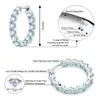 Iogou Hoops 100 925 Sterling Silver Real 3mm Moissanitesスタッドイヤリング女性用Sparkling Jewelry Gifts with GRA証明書220718