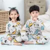 Autunno Inverno Neonata Vestiti Pigiama Imposta Bosy Pigiama Bambini Homewear Cotone Biancheria da notte Abbigliamento per bambini Pigiama Completo 220706