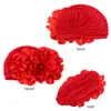 2022 fleur Turban femmes perte de cheveux Bonnet musulman chapeau chimio casquette Hijabs foulard mariage fête chapeau tête enveloppes indien chapeau Turbante