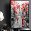 Картины скандинавской романтической романтической пары Парижская Эйфелева башня плакаты и принты стены художественные картинки для живого дома украшения