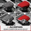 Couro do carro Interior Gear Shifter Cover Protector Guarnições Adesivos de carro para Audi a4l a5 a6 a7 q5l q7 2019 Modificação Acessórios201E