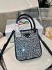 محفظة 2022 New Piano Score Bag Bag Triangle Rhinestone Diamond في جميع أنحاء The Sky Star Tot Bag أحادية الكتف Messenger Handbags Womens