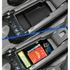 Car Organizer Box For 208 2008 II 2 2022 Central Armrest Storage Container Holder Tray Interior Accessories