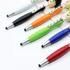 Fournitures scolaires coréen Kawai papeterie vadrouille tête poupée stylo écran nettoyage stylo 3 en 1 Topper Duster stylet stylos pour enfants et adultes