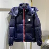 Designer heren frankrijk donsjack merk dames Luxe donsjas Geborduurd logo Capuchonjack met kleurrijke parka'sHoge kwaliteit