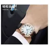 Véritable concepteur de charrette classique dames sport wrists wrists blue watch watch mensury poignet aiguille en cuir imperméable ultra mince ceinture simple ceinture bijou kf5y
