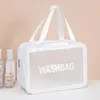 X Borsa da toilette da viaggio impermeabile portatile di grande capacità Borsa per cosmetici Borsa per la conservazione trasparente della lozione