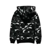 50% OFF Shark Hommes Femmes Sportwear Veste à capuche Manteau Jogger Survêtement Pull Sweat-shirt Crewneck Bird OVO Drake Noir Hip Hop Sweat à capuche Hommes camouflages Q06224