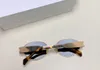 Okrągłe owalne okulary przeciwsłoneczne dla mężczyzn Kobiety Złote Metal Green Lens Sunny Sunnies Sun Sunnies Sonnenbrille Gafa de Sol With Box3218292