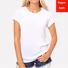 女性サマースーパーソフトホワイトTシャツレディース半袖綿モダルフレキシブルTシャツカラーベーシックカジュアルTシャツ