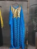 Africa Lace Women Maxi -jurken zomer losse plus maat kleurrijk ademende o nek casual vintage gratis maat jurk 2002