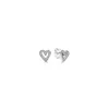 Pandora Elevated Heart Stud Earring Knutt Fan Captured Hearts Pandora Style Earrings 925 Sterling Silver Brincos Jewelry290Q