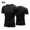 Personnalisez votre image T-shirt à manches courtes pour hommes Elasticstretch à séchage rapide Collants Tops Running Fitness Shirt 220621