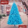 Kerstdecoraties Feestelijke feestbenodigdheden Home Garden 210 cm Tree Blue Artificial Merry For Drop Delivery 2021 MDWIX