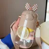 Water Bottles female high-value straw cup portable large-capacity plastic cups student male cute kettle simple