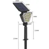 LED-zonne-spotlights benadrukken energiebesparende outdoor waterdichte binnenplaats vouwverlichting tuinverlichting