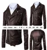 5XL Brust Cm Männer Drehen-Revers Pu Jacke Jacken Outdoor Und Herbst Straße Trendy Männer Persönlichkeit Einfache Punk fan Jacke L220801