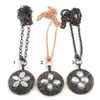 Подвесные ожерелья мода богемные племенные украшения с длинной цепью микро циркона мошенничество омаль