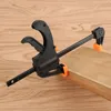 4 Inch 1pcs Woodworking Bar F Clamp Clip Hard Grip Quick Ratchet Release DIY Carpentry Hand Vise Heavy Duty Wood Working Tool