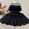 Vestidos de Princesa de Laço de Verão para Crianças 1-6 Ano Aniversário Flores Meninas Festa de festa infantil 220422