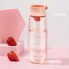 Bottiglie d'acqua in plastica portatili Bottiglia per bere succo di fiori all'aperto a tenuta stagna da 460 ml 600 ml con filtro