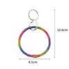 Fashion Silicone Diamond Bracelet Keychain Pendant Rhinestone Keychain Sports Accessories Key Chain Keyring