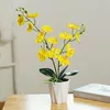 Dekorativa blommor kransar artificialflower 2 gaffel phalaenopsis krukväxt vardagsrum TV -skåpdekorationer Creativeminimalistminibonsa