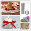 Decorative Flowers & Wreaths Party Supplies Silver Mesh Trim Bling Diamond Wrap Cake 1 Yard Roll Tulle Crystal Ribbons Wedding Decorations 6