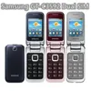 الهواتف المحمولة الأصلية التي تم تجديدها Samsung GT-C3592 2G GSM Dual SIM Card Flip Phone Nostalgia Gift