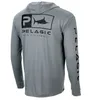 قميص الصيد pelagic قميص مقنعين للرجال الصيف حماية الأشعة فوق البنفسجية الأكمام الطويلة الصيد أعلى الأداء Camisa de Pesca Jersey 220812