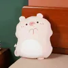 CM 부드러운 동물 만화 베개 쿠션 귀여운 뚱뚱한 개 고양이 고양이 토토로 펭귄 돼지 돼지 개구리 플러시 장난감 사랑스러운 아이 생일 선물 J220704