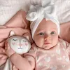 Polyester baby beanies med stor bågknut headwrap för spädbarns huvudbonad stora bowknot baby flickor turban hatt småbarn söt