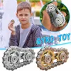 Fingertip Gyro Chains Flywheel Sprockets EDC Stainless Steel Anxiety Relief Metal Toy Gear Sprocket Road Spinner 2207186375236