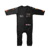 Sezon F1 Kırmızı Tulum Şampiyonası Takım Çocuklar Bebek Tulum Açık Kapalı Boğa Erkek Kız Emekleme Takım Elbise