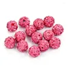 Outros 50pcs 10mm rosa strass de cristal ajuste biagi bracelete europeia Disco Colar Diy Spacer Diy Edwi22