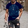 T-shirts pour hommes AI Technology Data Chart Series Hip Hop T-shirt Hommes Femmes 3D Imprimé T-shirt surdimensionné Harajuku Style Summer Top à manches courtes