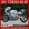 바디 키트 yamaha tzr250-r tzr250rr ypvs 3xv tzr250r 92-97 117no.113 화이트 퍼플 tzr 250 tzr250 r rs 1992 1994 1995 1996 1997 TZR-250 92 93 94 95 96 97 OEM 페어링