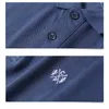 夏の服ピュアコットンメンズビジネスカジュアルオス半袖通気性ソフトポロシャツ5xl D220618