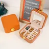 Boîtes de rangement de bijoux avec miroir, organisateur Portable en cuir PU, présentoir à bijoux de voyage pour filles et femmes