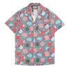 Роскошные рубашки Мужская мода Геометрический принт рубашка для боулинга Гавайи Цветочная повседневная футболка Мужчины Slim Fit Платье с коротким рукавом Футболка Разнообразие
