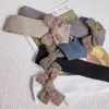 Toddler Baby Girls chaussettes en coton High Tube Antislip Bottom Cartoon Arc Breatte tricot tricot Enfants Stocking Accessoires J220621