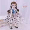 16 Bjd Doll with Clothes 30 Cm Fat Baby College Style JK Uniform Dress Up Girl Toy Toys 220707