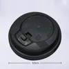 100pcs descartáveis xícaras de bebidas quentes de 12 onças com tampas pretas design perfeito para cafés de papel isolado ecológico de copo de papel