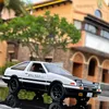 1:20 Movie Car INITIAL D AE86 Alloy Model Diecast & Toy Vehicles Metal Simulation Sound Light Kids Gift 220418