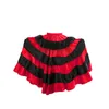 Vêtements de scène adultes enfants femme espagnol Flamenco jupe femmes gitane filles danse du ventre Costumes rouge noir rayé grande balançoire robe