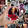 50pcs/Lot Horror Movie Killer Rollenaufkleber Skateboard Gepäck Laptop wasserdichte PVC Scrapbooking Halloween Graffiti Aufkleberabziehbilder