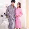 Kvinnors plagg Flanell Pyjamas Winter Bathrobe Pyjamas Autumn and Warm Coral Bath Velvet Suit Bathrobe Female Nightwear plagg 2021 L220803