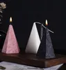 Nordic Geometric Cone Scented Candles Jasmine Rose Aromatherapy Essential Oil Candle Long Lasting Home Bedroom Candles SN4096