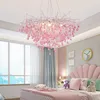 Moderne lamp kristal kroonluchters verlichtingskamer decoratie kleurrijke kinderkamerlamp grote kroonluchter van kroonluchter luxe luxe meisjeskamers decor